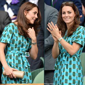 Jonathan Saunders 'Evelyn' Retro Cotton Blend Dress, ASO Kate Middleton